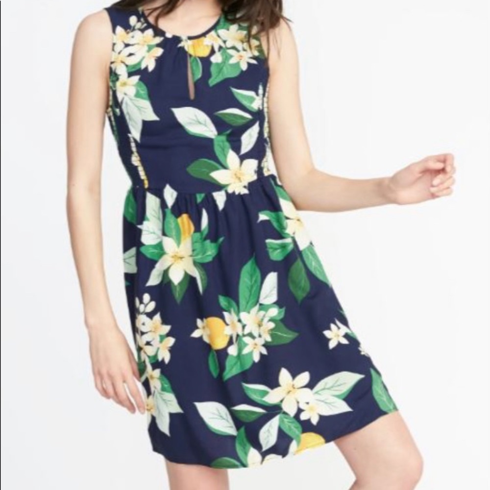 NWT Old Navy: Navy Blue Lemon dress
